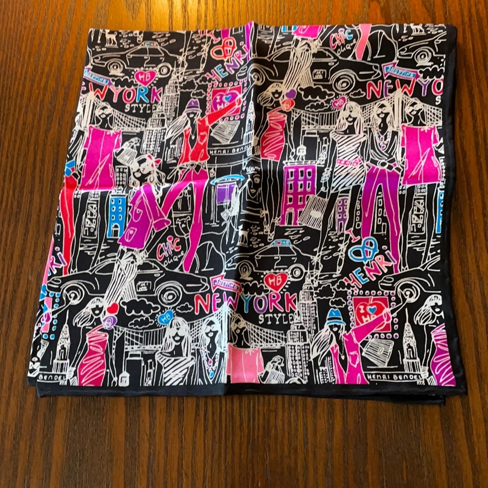 Henri Bendel silk scarf